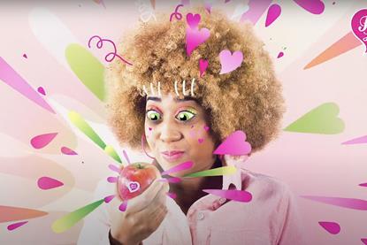 Pink Lady Feel the Wow advert still