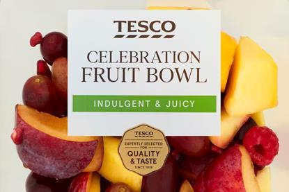 Tesco fruit celebration bowl