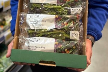 Tesco's low-carbon purple sprouting broccoli