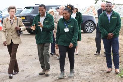 Princess Anne with David Mwanaka