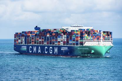 CMA CGM Concorde LNG powered container vessel MUST CREDIT Mariusz - Adobe Stock