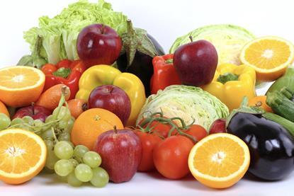 Healthy mix of fruit and vegetables Adobe Stock