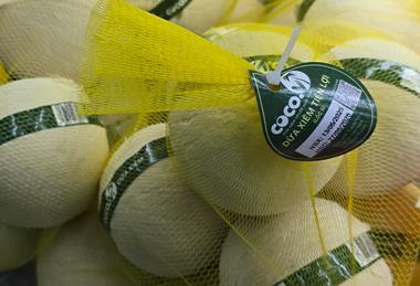 Coconuts in a Vietnam supermarket